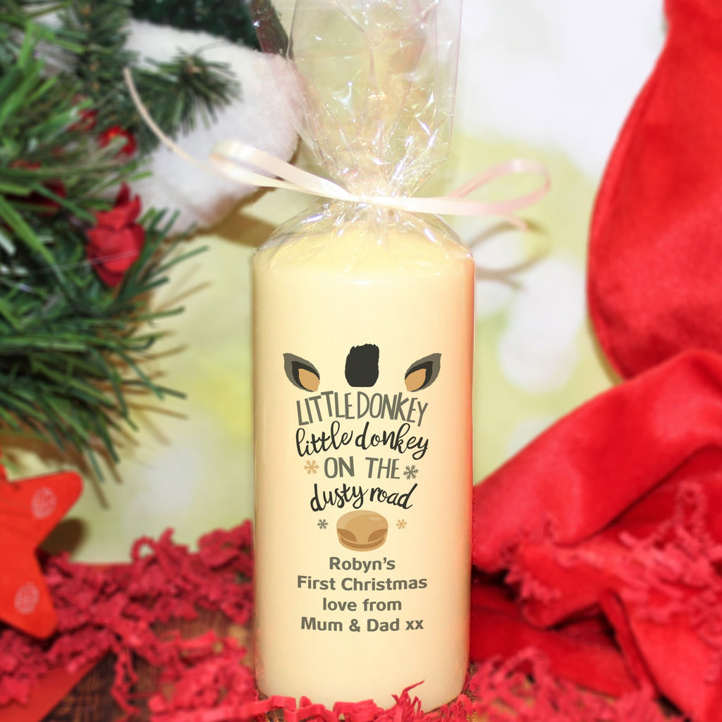 Little Donkey Pillar Candle