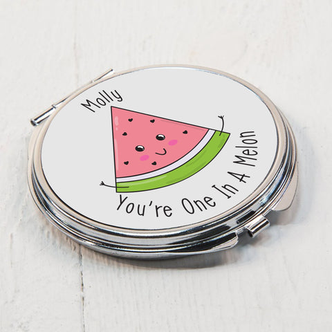 One In A Melon Compact Mirror