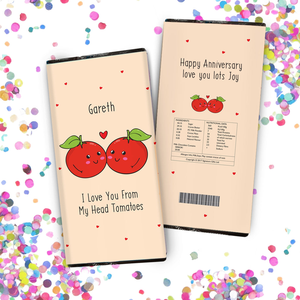 From My Head Tomatoes Chocolate Bar