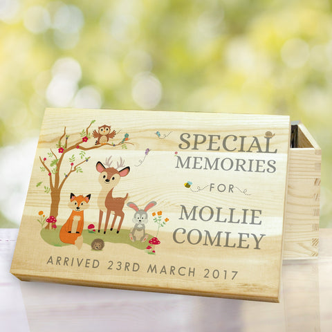 Woodland Wooden Memory Box