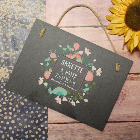 Beautiful & Unique Rectangular Slate Sign