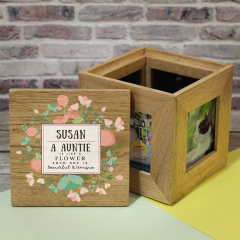 Beautiful & Unique Wooden Photo Cube