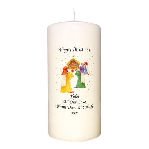 Nativity Scene Christmas Candle