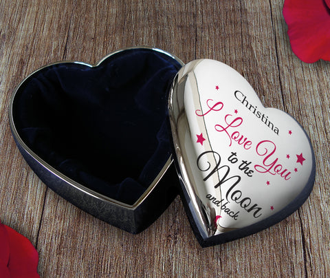 To The Moon And Back Printed SP Trinket Box