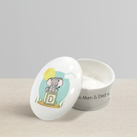 Elephant Safari Trinket Box