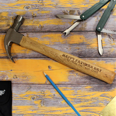 Personalised Draper Wooden Hammer