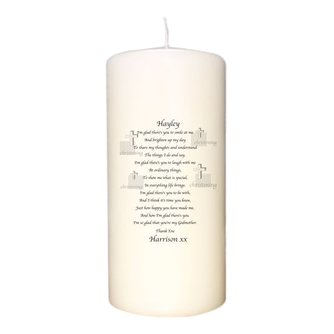 Godparent Poem Candle
