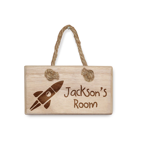 Wooden Kids Door Sign