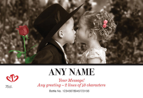 The Valentine Kiss Labels for White Wine (Pack of 12)