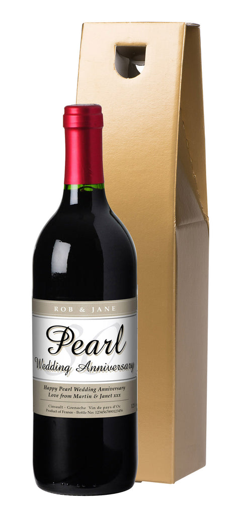 French VdP 30th Anniversary Red Wine in a Gold Box