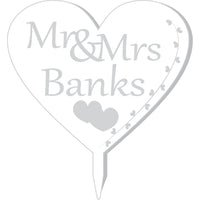 Mr and Mrs Cake Topper