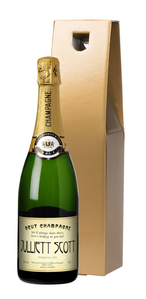 Metro Art Champagne in a Gold Gift Box