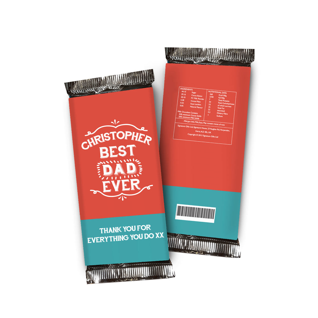 Best Ever Chocolate Bar Orange & Blue