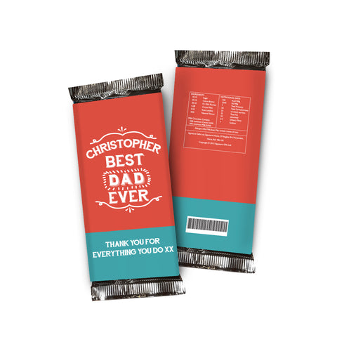 Best Ever Chocolate Bar Orange & Blue