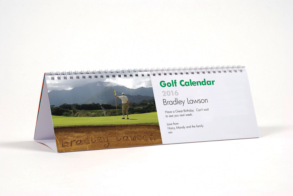 Golf Desktop Calendar