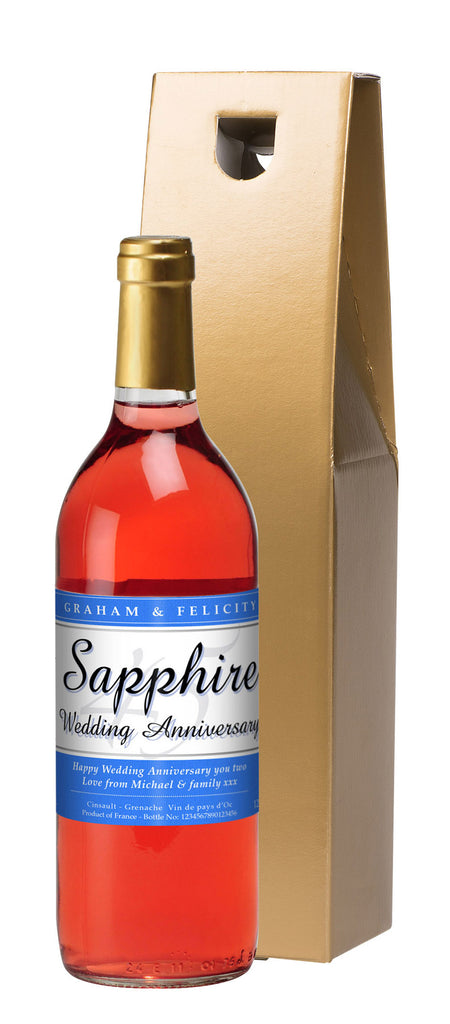 French AC 45th Anniversary Rosé Wine in a Gold Box