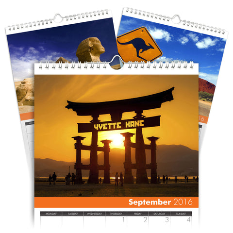 Around the World A5 Calendar