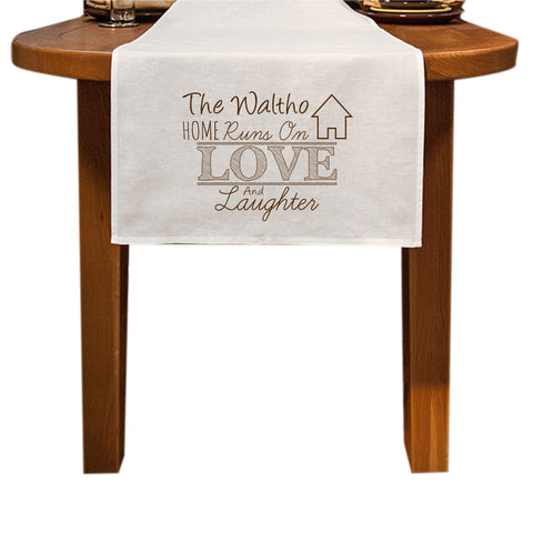 Love and Laughter Table Runner