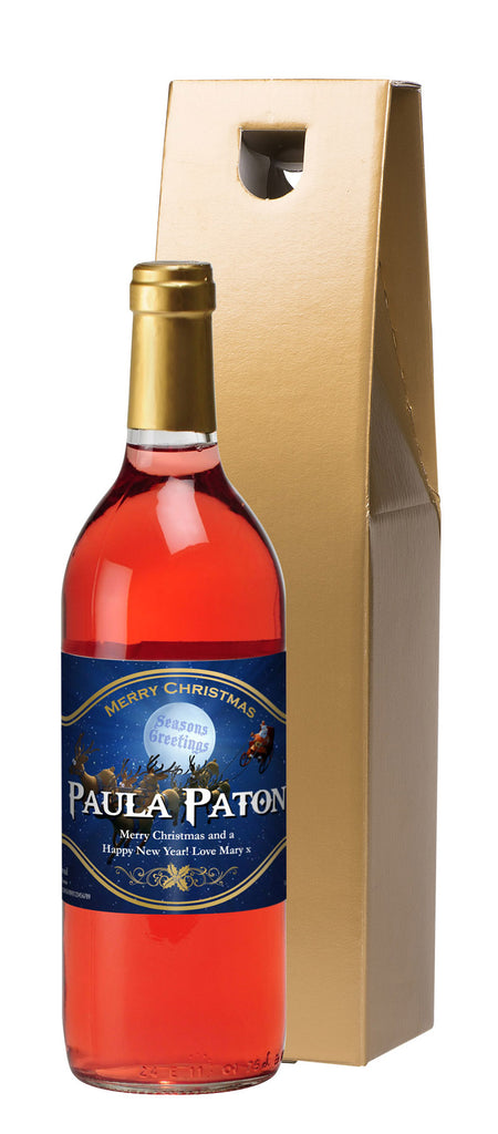French VdP Santa Rosé Wine in a Gold Box