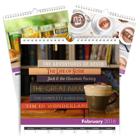 Family of 6 A4 Calendar