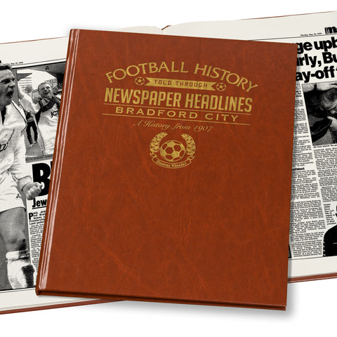 Bradford Football Newspaper Book - Brown Leatherette