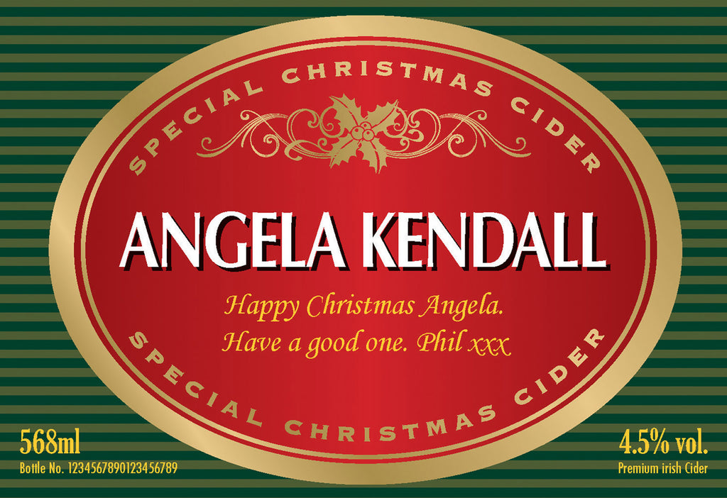 Christmas Labels for Cider (Pack of 2)