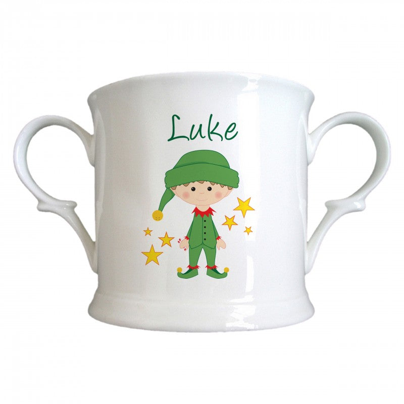 Christmas Elf Bone China Loving Cup