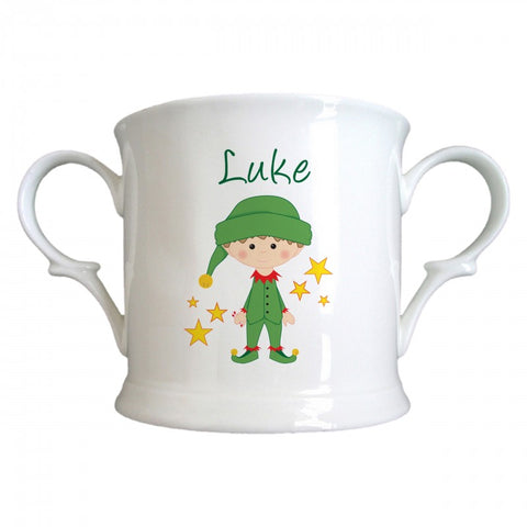 Christmas Elf Bone China Loving Cup