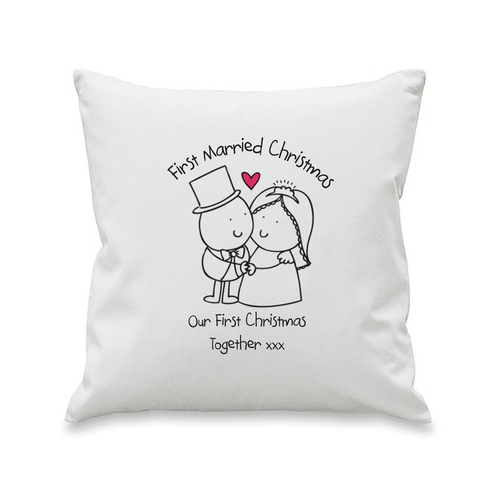 Chilli and Bubbles Married Christmas Cushion Cover