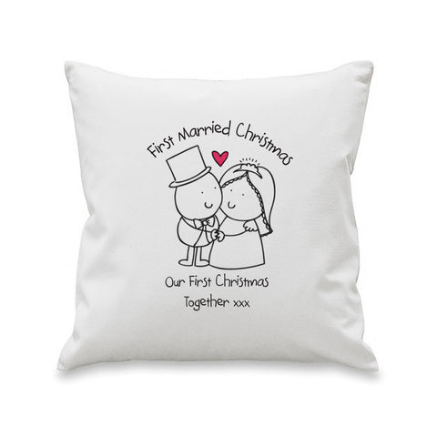 Chilli and Bubbles Married Christmas Cushion Cover