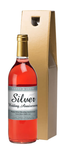 French AC 25th Anniversary Rosé Wine in a Gold Box