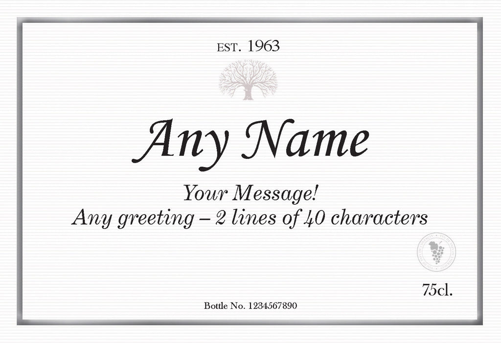 Classic Labels for White Wine (Pack of 2)