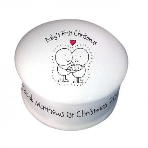 Chilli & Bubble's Baby's First Christmas Trinket Box