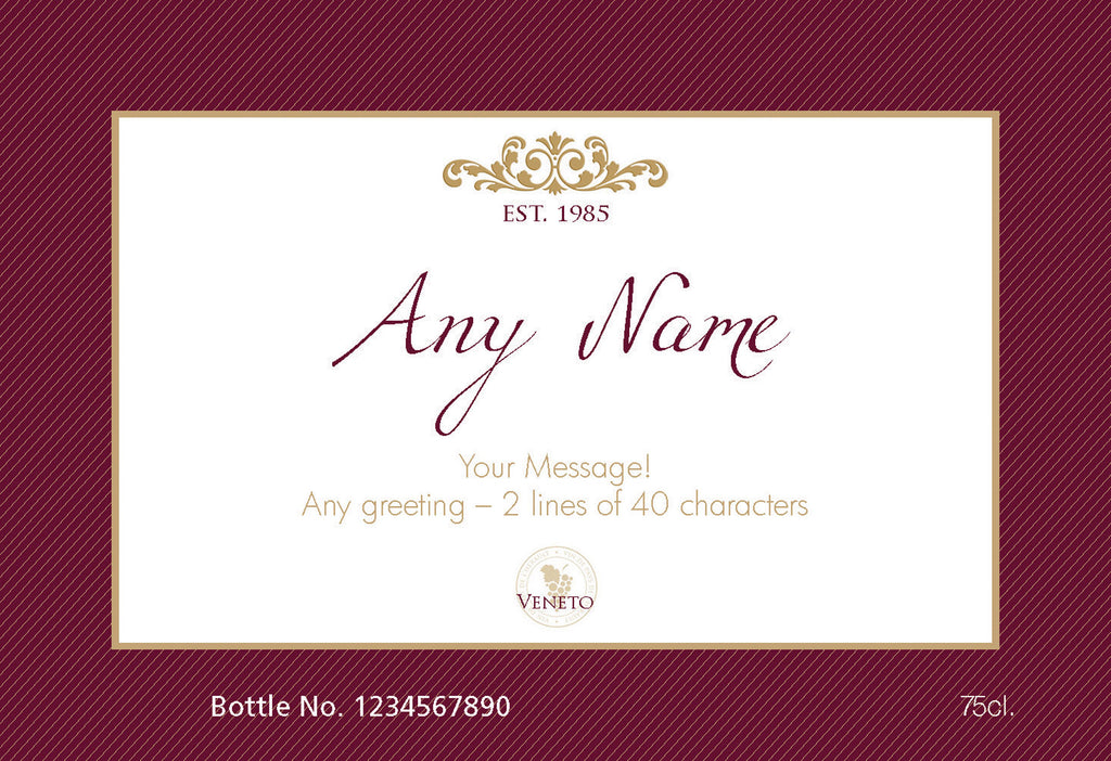 Frame Labels for Red Wine