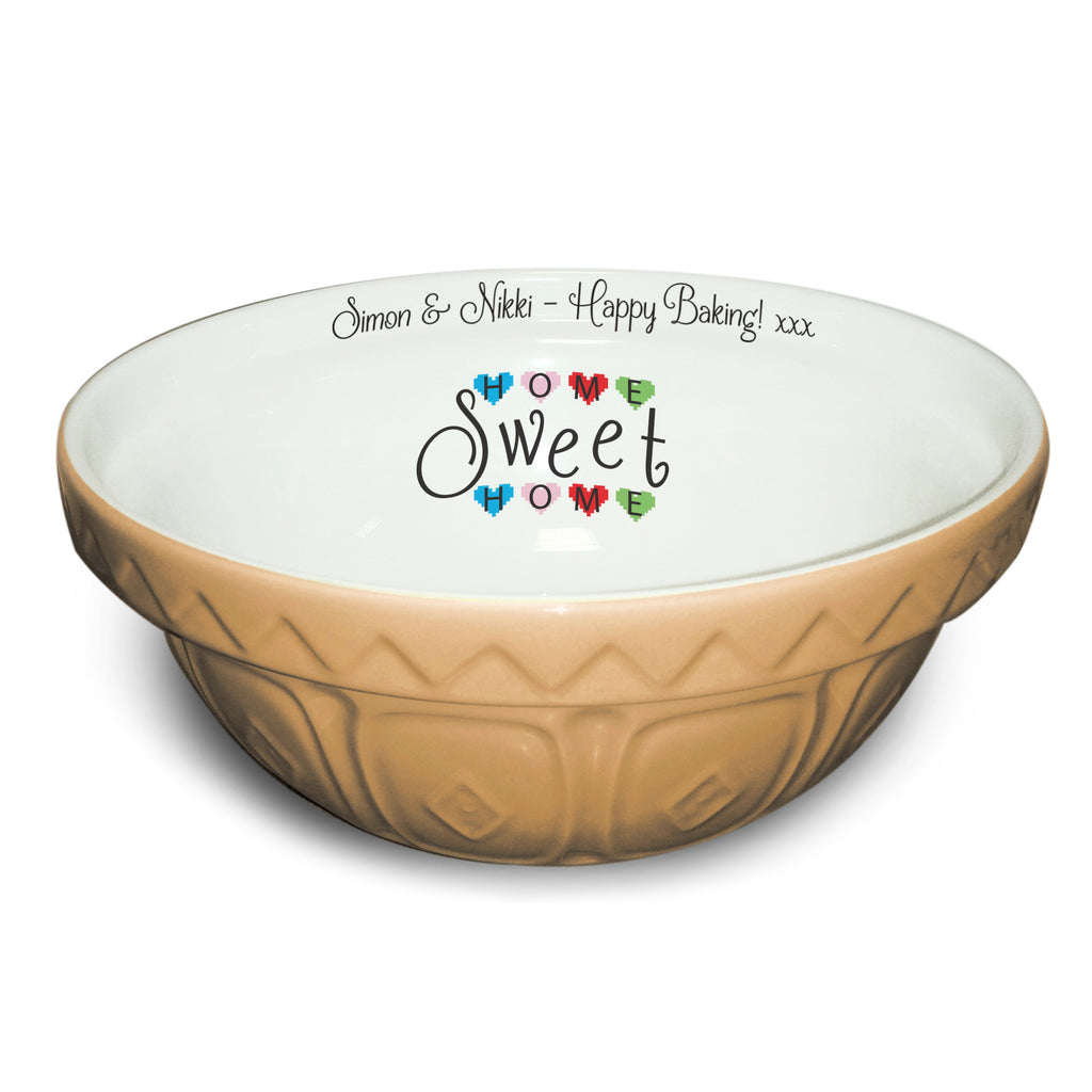 Home Sweet Home Tan Mixing Bowl