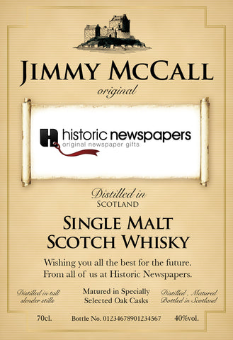 Corporate Traditional Personalised Single Malt Whisky