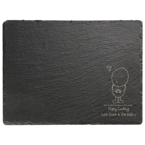 Chilli & Bubble's Mother's Day Rectangle slate cheese board