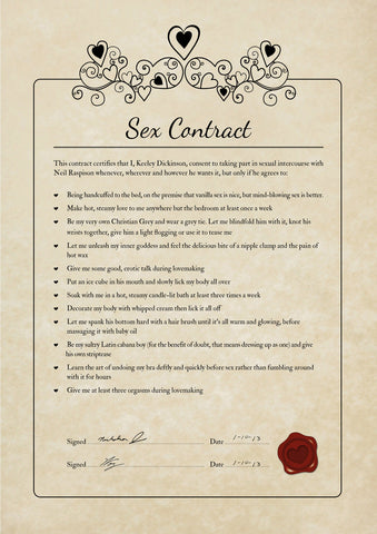 Sexy Contract from a woman