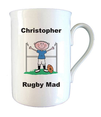 Rugby Mad Bone China Mug