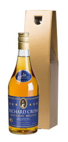 Brandy in a Gold Gift Box
