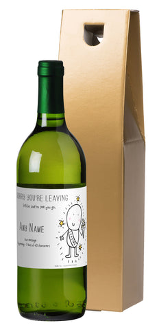 French AC Chilli & Bubble's Leaving White Wine in a Gold Box
