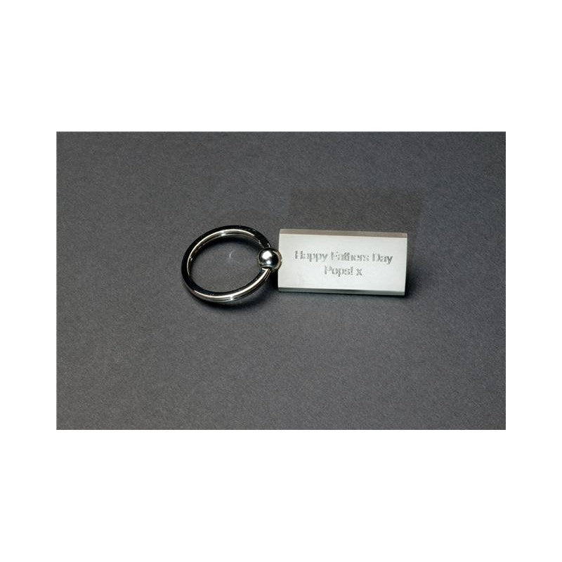 Matt Rectangular Keyring