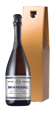 Spurs Silver Frame Prosecco in a Gold Box