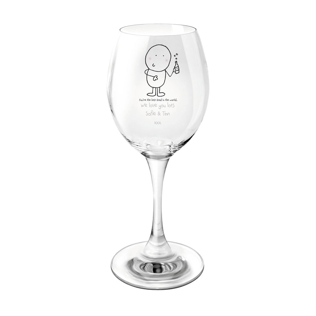 Chilli & Bubbles Best Dad Wine Glass