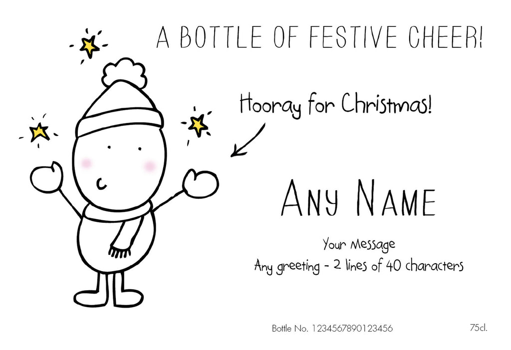 Chilli & Bubble's Christmas Labels for White Wine (Pack of 2)