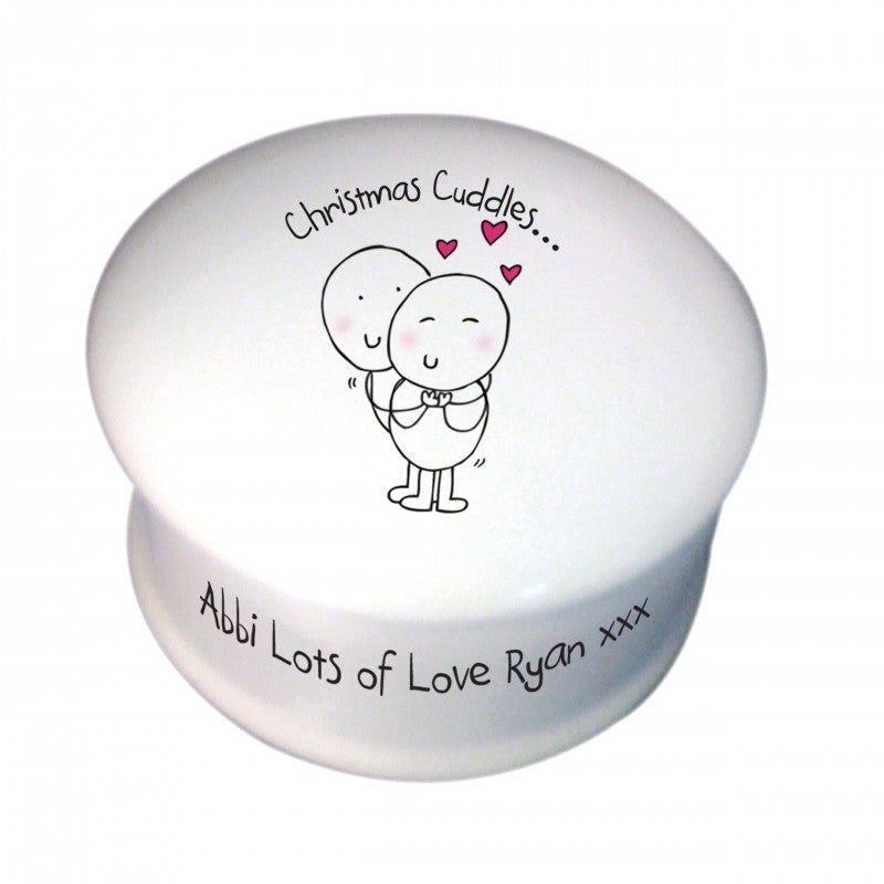 Chilli & Bubble's Christmas Cuddles Trinket Box