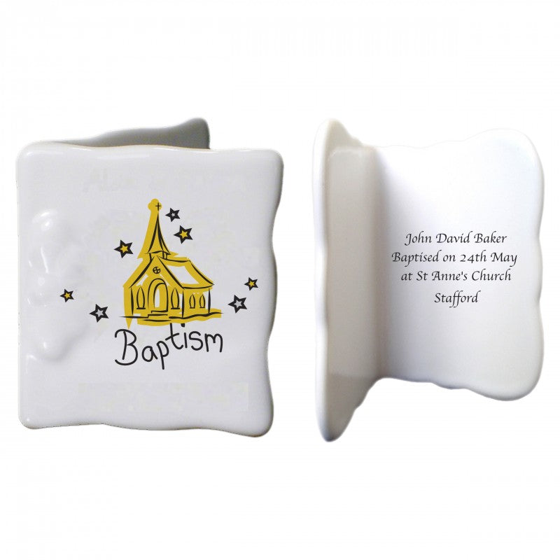 Church Baptism Bone China Message Card