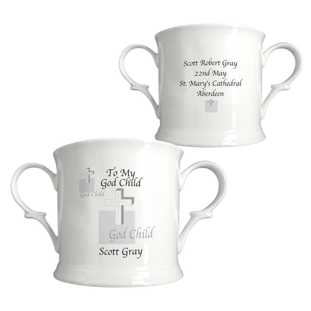 Godchild Cross Bone China Loving Cup