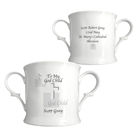 Godchild Cross Bone China Loving Cup