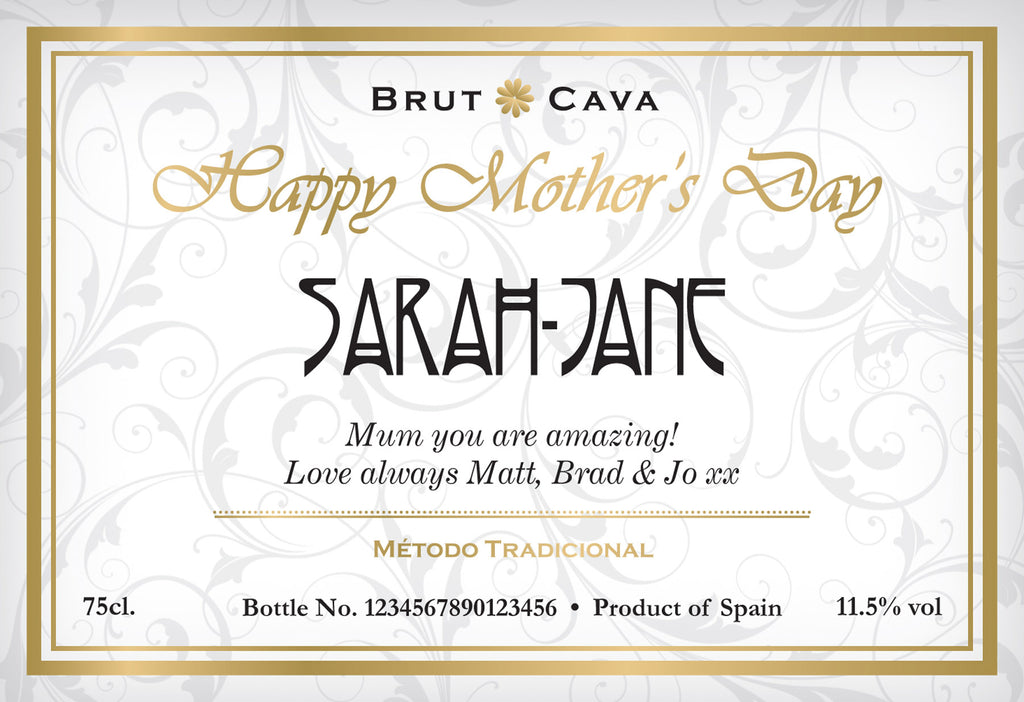Elegant Mother's Day Cava in a Silk Lined Gift Box